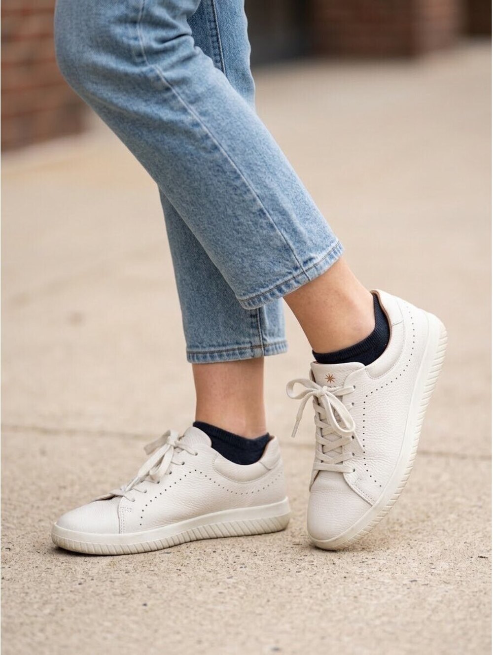 MOBS Women’s Leather Sneakers – Marked Size 9.5, Fits 10-10.5